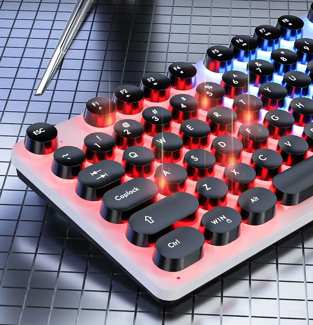 

H300 mechanical gamer keyboard 104 Keys LED Multicolor Backlit Black Red Blue Switch Waterproof keyboards computer laptop gaming