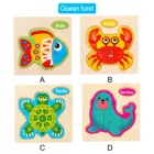 Детские игрушки, Деревянный 3d пазл, Обучающие Мультяшные животные, интеллектуальные головоломки, игрушки для детей, образовательные Подарки