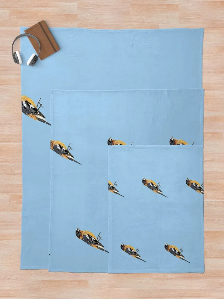 Черное дизайнерское одеяло Grosbeak с волосатыми волосами теплое зимнее