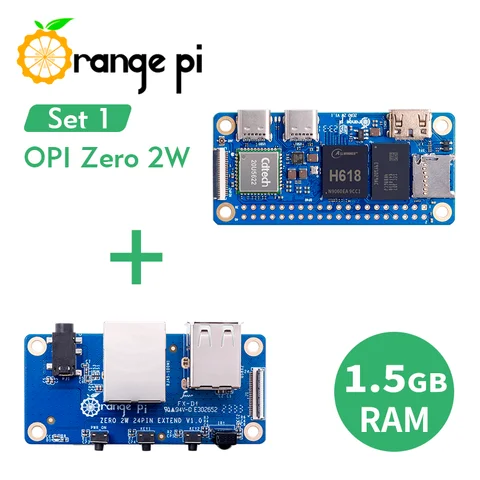 Плата расширения Orange Pi Zero 2 Вт 1,5 ГГц +, DDR4 Allwinner H618 Orange Pi Zero 2 Вт WiFi + BT одноплатный компьютер Zero2W Mini PC