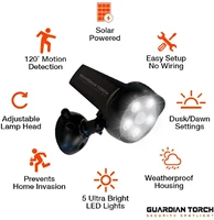 5 pack p65 solar led light outdoor waterproof lights security lights motion outdoor spotlight motion sensor emergency light