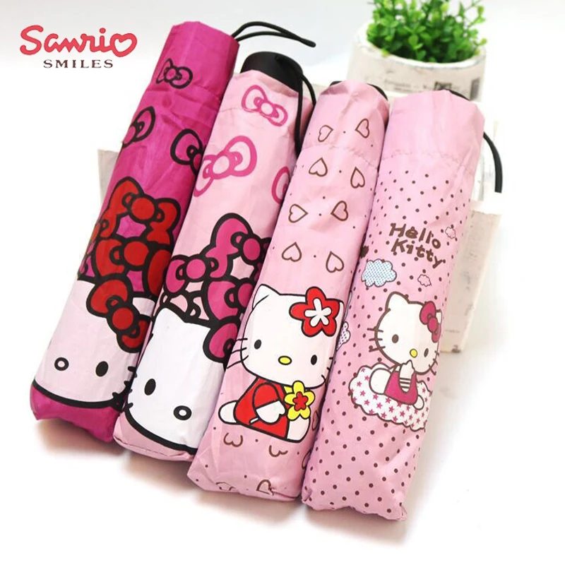 

Kawaii Sanrio Hello Kittys Manual Umbrella Anime Cute Sunshade Umbrella Protects Against Ultraviolet Rays Gifts Toys for Girls
