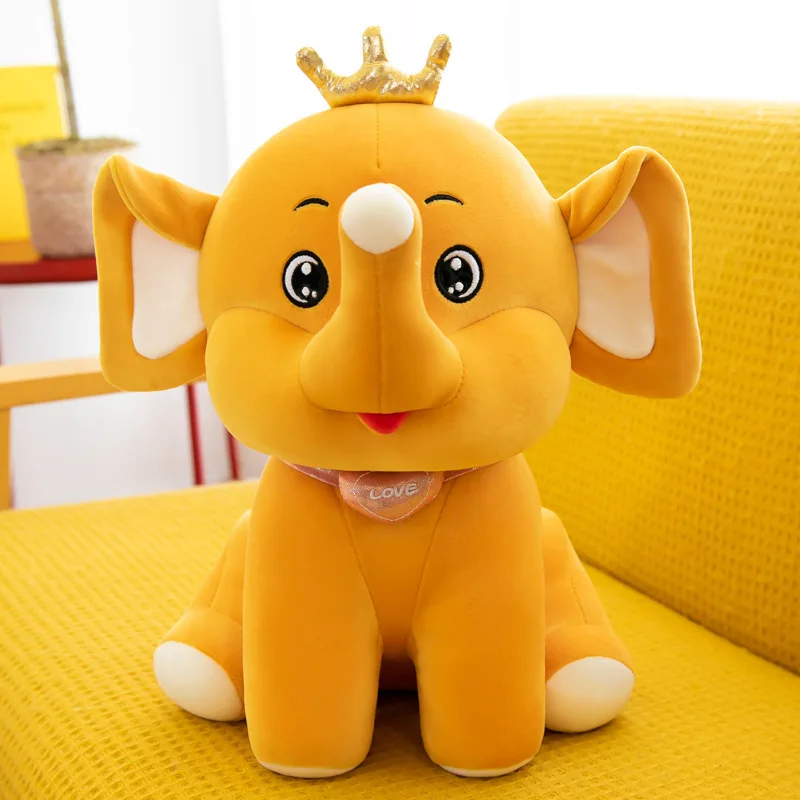 

Zqswkl crown elephant doll plush toys for girls sleeping psillow hugs children cute soft toy big stuffed animals 60cm