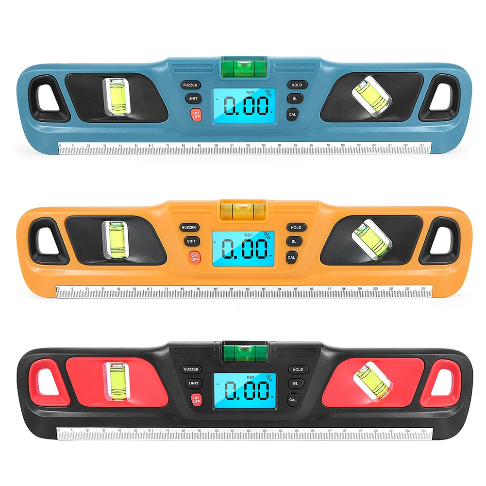 

Цифровой транспортир, 400 мм, угломер, инклинометр, электронный уровень на 360 ° с магнитами, линейка для проверки угла наклона, транспортир