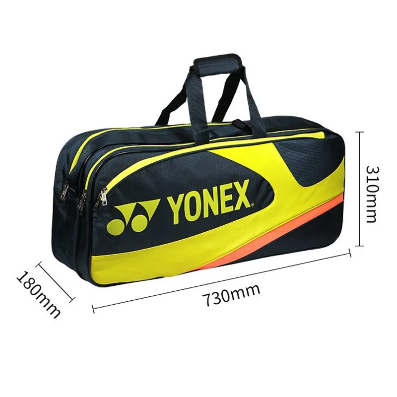 Genuine YONEX Waterproof Badminton Racket Bag Big Tennis Bag Brand Backpack New Sports Multi-function Badminton Bag 73*18*31cm