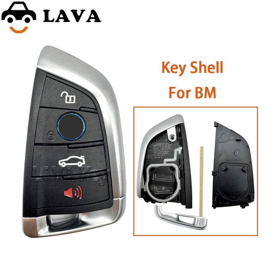 

LAVA Smart для BMW F FEM CAS4 5 7 серии X5 X6 2014 + кнопка 3/4 433 МГц ID49 PCF7945 HITAG PRO дистанционный брелок для входа без ключа