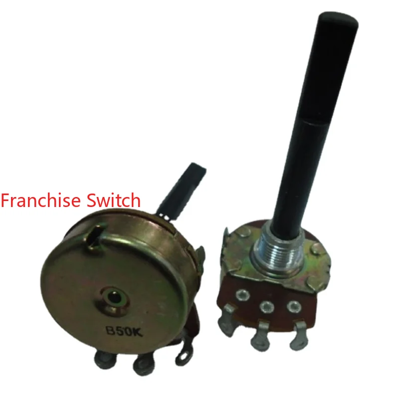 5 шт. подстроечный потенциометр модель B50K B20K 50 мм пластиковый полувал