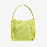 fashion ruched women handbags designer drawsting small tote bag luxury soft pu leather shoulder crossbody bags candy summer sac