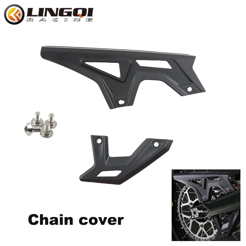 

LINGQI сменная Оригинальная защитная крышка цепи с зубчатой звездочкой подходит для SURRON Ultra Bee электронная крышка цепи велосипеда