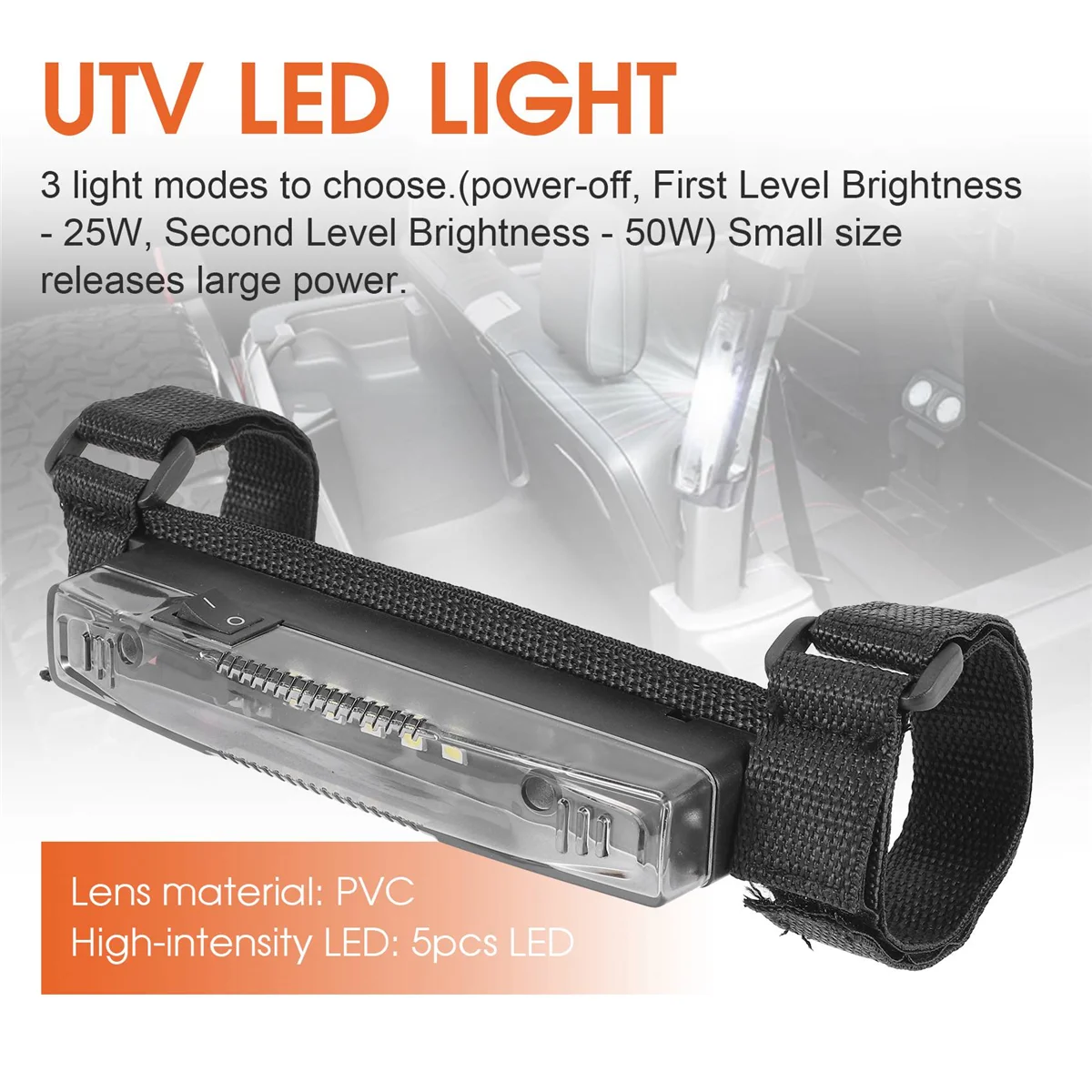 Внутренняя детская лампа UTV ATV универсальная Подвесная для Polaris RZR Can-Am Car