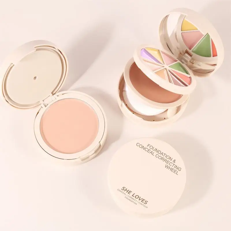 

Concealer Repair Tray Plate Waterproof Sweatproof Long Lasting Cover Dark Circles Invisible Pore Concealer Cream