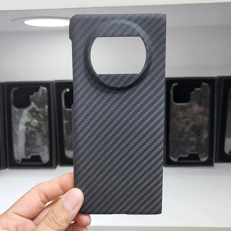 2 in 1 Genuine Real Carbon Fiber Slim Case For Huawei Mate X3 Anti-Fingerprint Matte Matex3 Ultra Thin Aramid Fiber Armor Cover