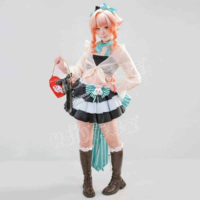 Фото Костюм для косплея Haruka из игры Arknights, женский, тематический наряд «Весеннее путешествие», для Хэллоуина, вечеринок, ролевых игр №3