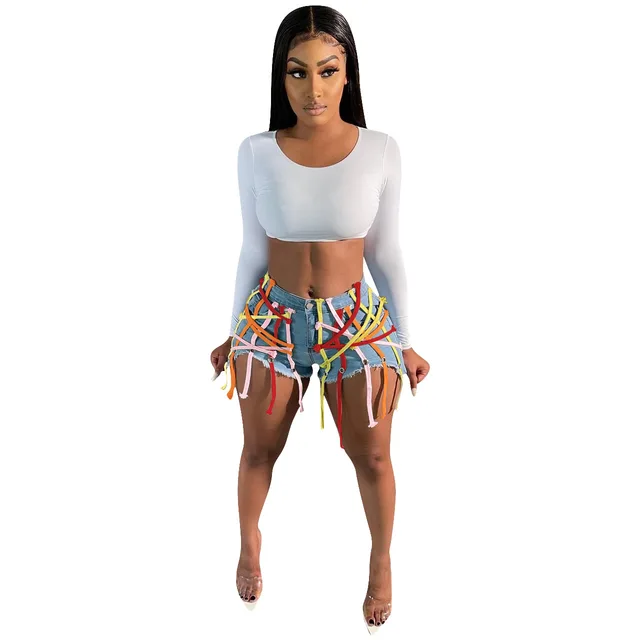 Fashion Girls Denim Shorts 2021 New 