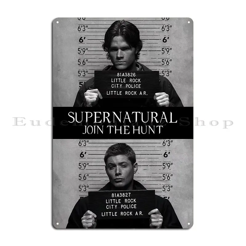 

Металлическая табличка Supernatural Mugshot S