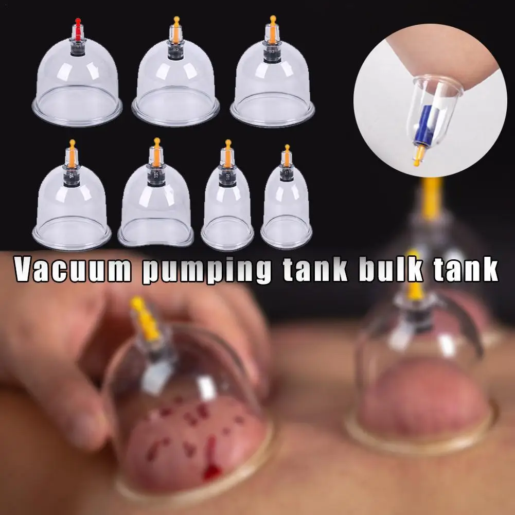 

1Pcs Vacuum Cupping Massage Jar Cans Chinese Medicine Physiotherapy Anti-Cellulite Suction Cups Body Massager Healthy Care Tool