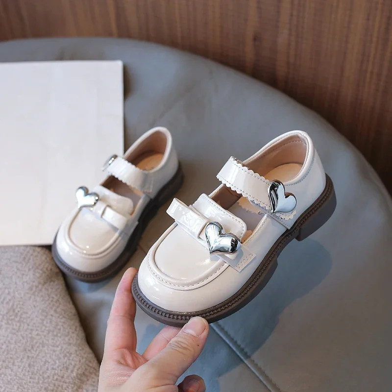 Демисезонные туфли для девочек Черные Туфли Мэри Джейн детская кожаная обувь на