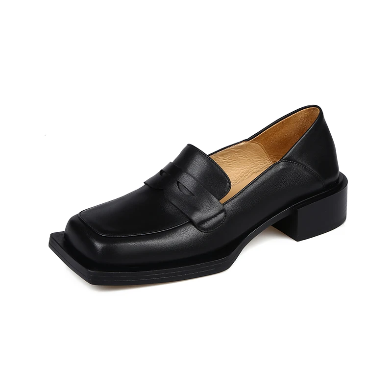 Туфли-лодочки женские из мытой воловьей и свиной шкуры 22-25 см