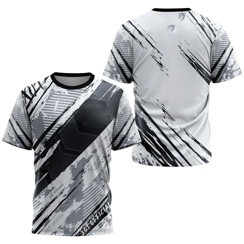 Padres geomtricos simples esportes t camisas moda 바 livre correndo 3d отпечаток camisetas soltas respirvel camisetas topos (art.: 3920cdfab5350) - 3920cdfab5350