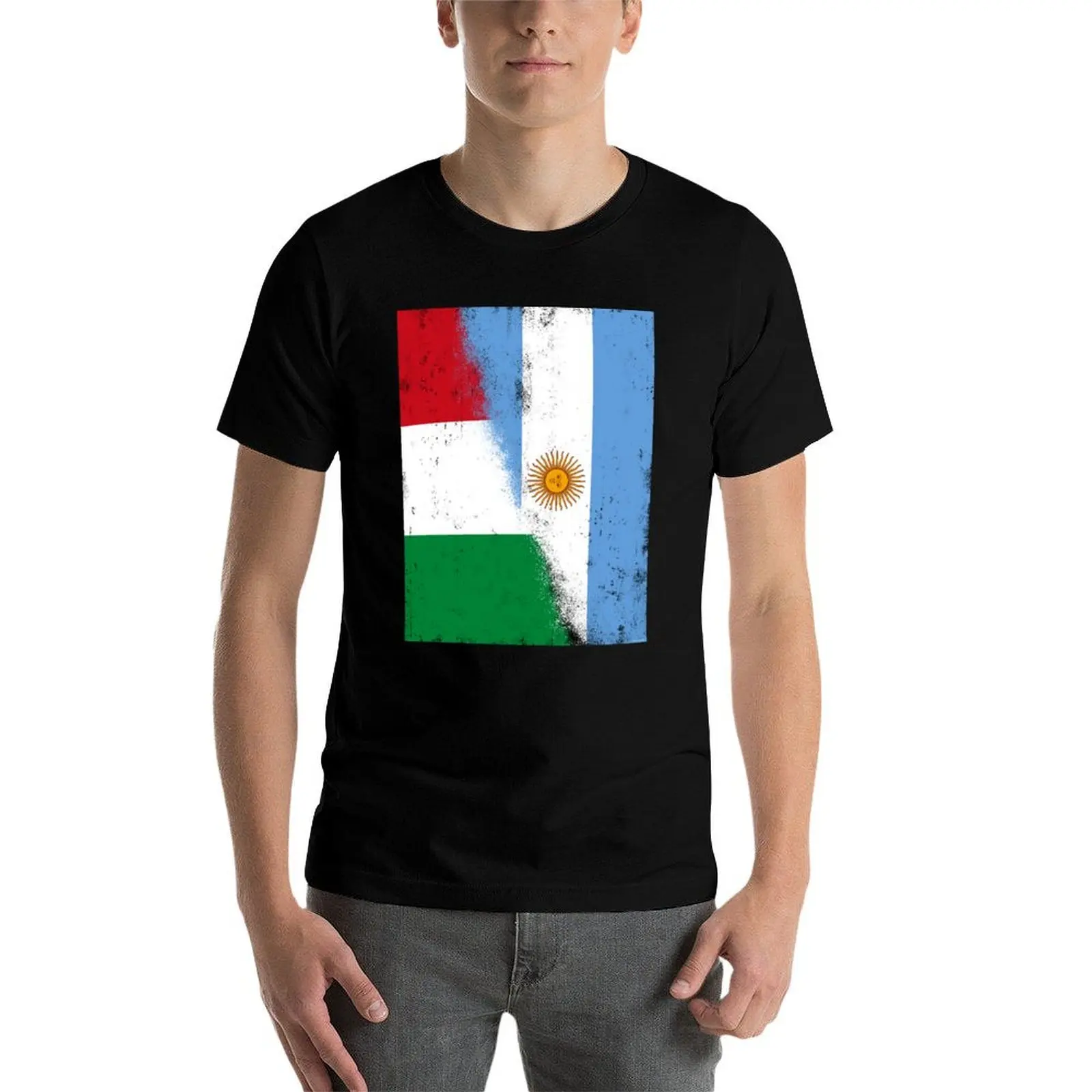 Фото Италия и Аргентина, аргентинские и итальянские смешанные флаги, Bandera de Argentina y Italia. Футболка Bandiere Italia e Australia №1