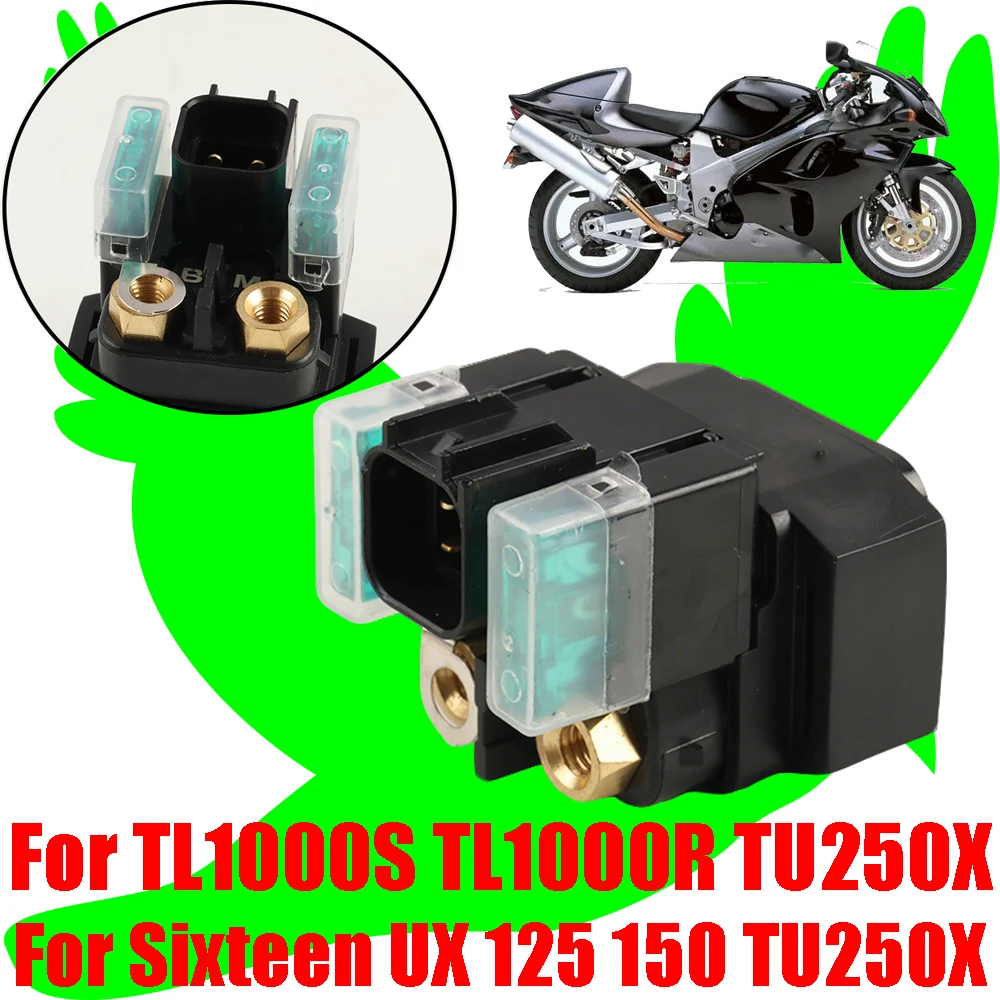 Фото Для мотоциклов Suzuki TL1000S, TL1000R, TU250X, UX125, UX150: Стартерное реле (соленоид) №1