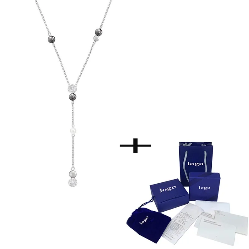 

Exquisite New Crystal Pearl Necklace Multicolor Fashion Ladies Jewelry For Female Friends Wedding Anniversary Gift