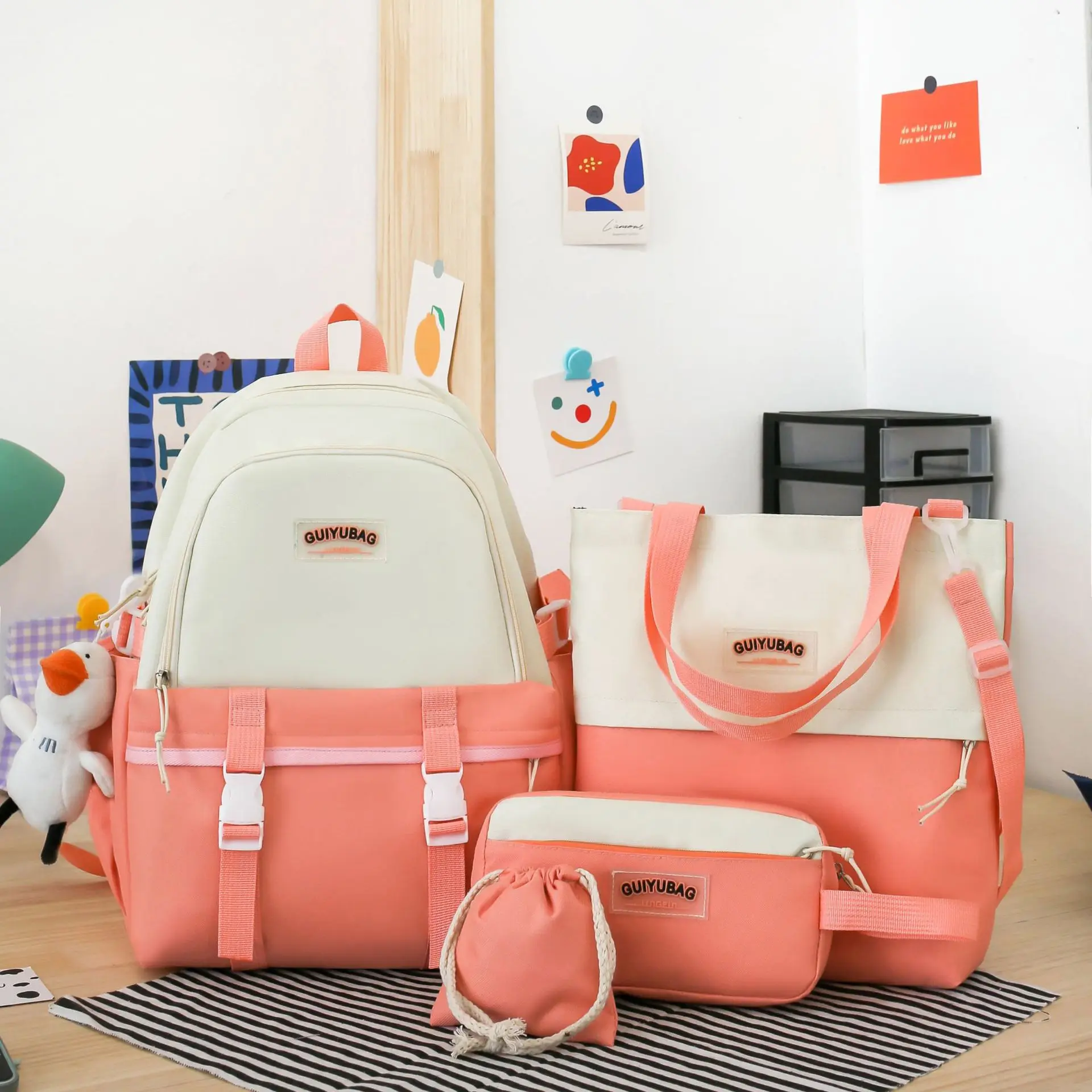 

Qyahlybz dropshipping kawaii school bags boys and girls shoulder bag cute children cartoon large capacity casual backpacks