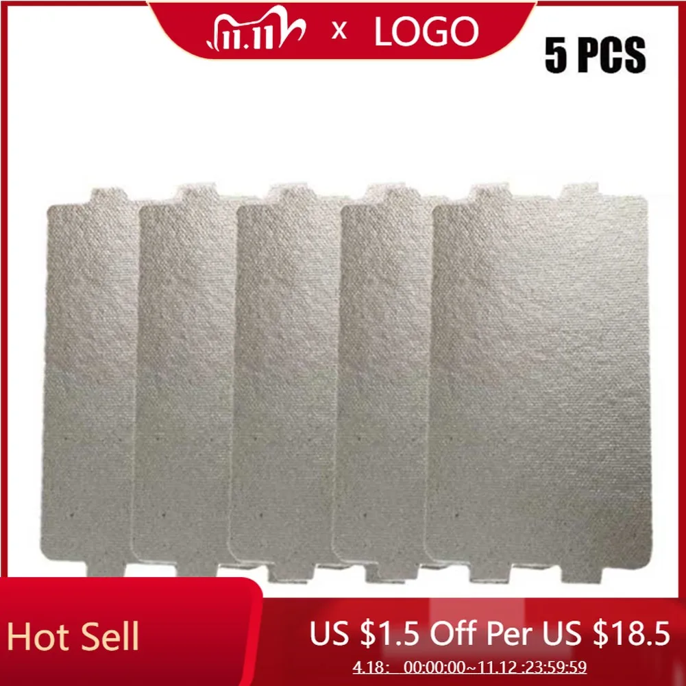 

5Pcs 11.6 X 6.5cm Universal Microwave Oven Mica Sheet Wave Guide Waveguide Cover Sheet Plates Mica Plate