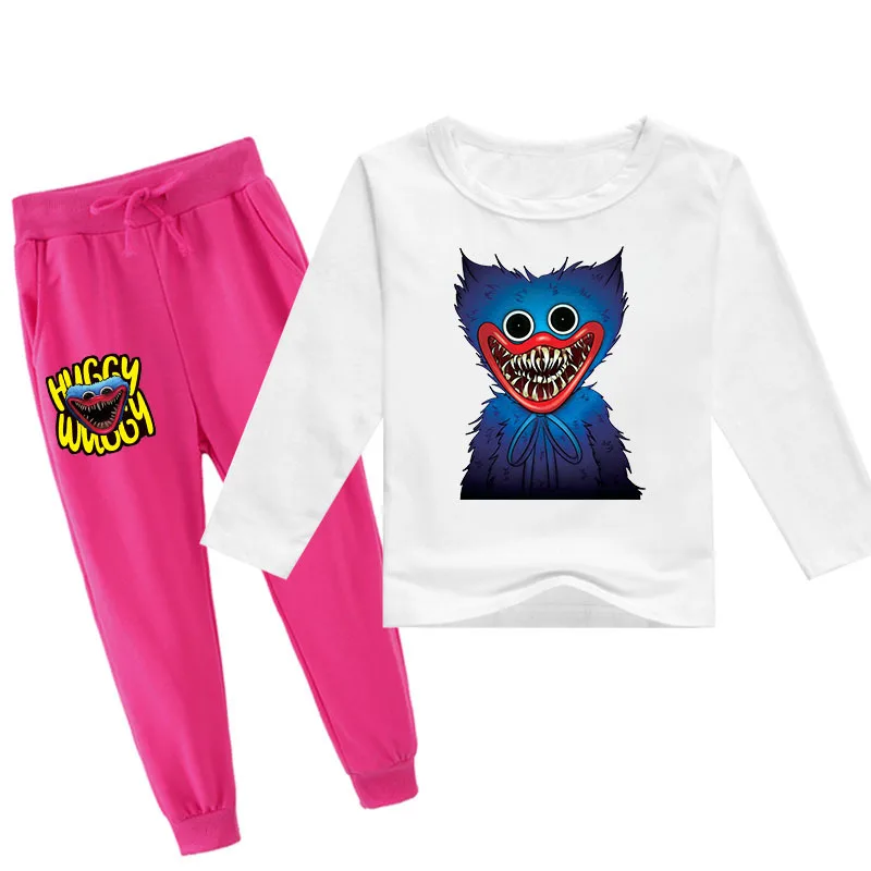 

Kids Game Poppy Playtime Clothes Boys Casual Long Sleeve Tops Pants 2pcs Sets Halloween Toddler Girls Outfits Children Clothing
