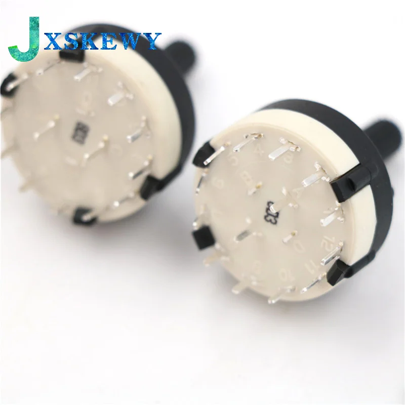 5PCS RS26 Plastic 4 Pole 3 Position Rotary Band Switch 2 Pole6 Position 1 Pole12 Position Handle Length 21MM Axis Band Switch