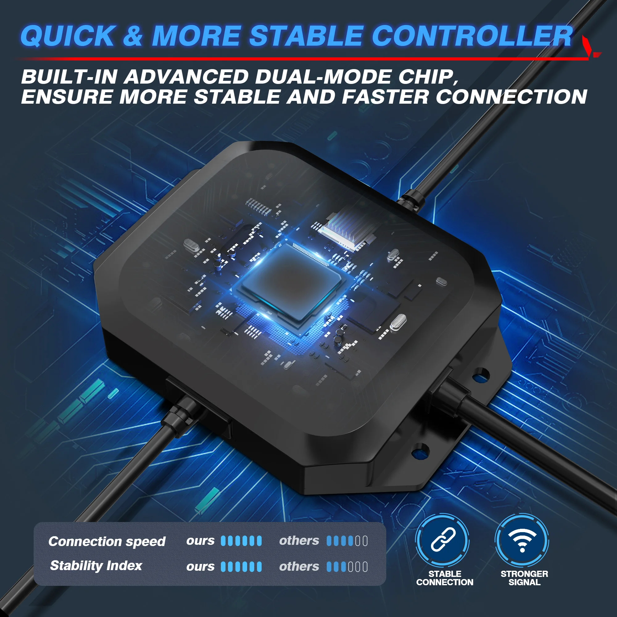 MICTUNING 2 шт. 4 фута светодиодные фонари для управления приложением спиральные