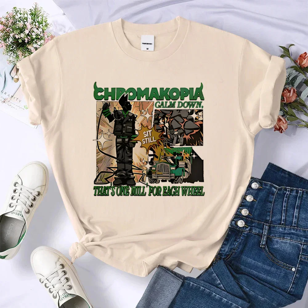 Chromakopia shirt women Comfortable University Trendy 2000s anime streetwear tshirt 80s Pastel Colorful Vintage