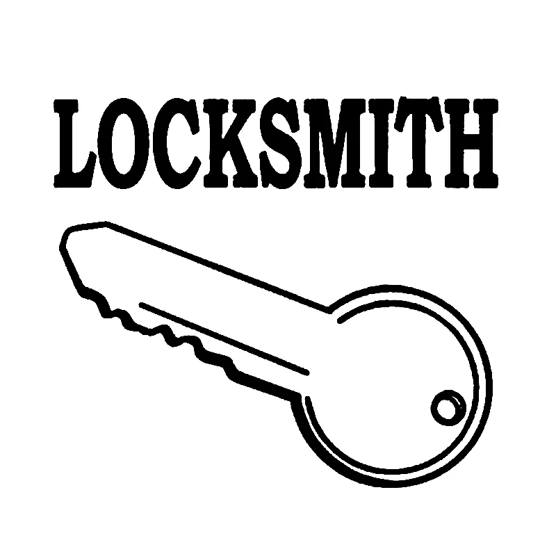 

Забавный слесарный ключ Автомобильная наклейка на окно наклейки Черный Серебристый винил водонепроницаемый 15 см * 13,1 см