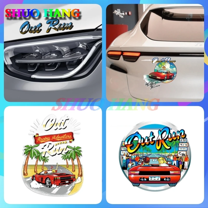 Наклейки для автомобиля For Out Run креативные наклейки с логотипом аркадных игр