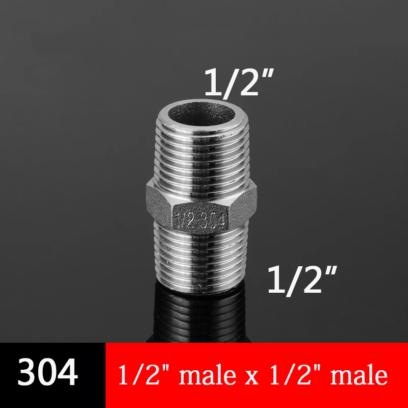 

304 соединение из нержавеющей стали 1/2 "3/4" 1 "переменный диаметр внутренний и внешний провод" Мама-папа "редуктор фитинги для труб