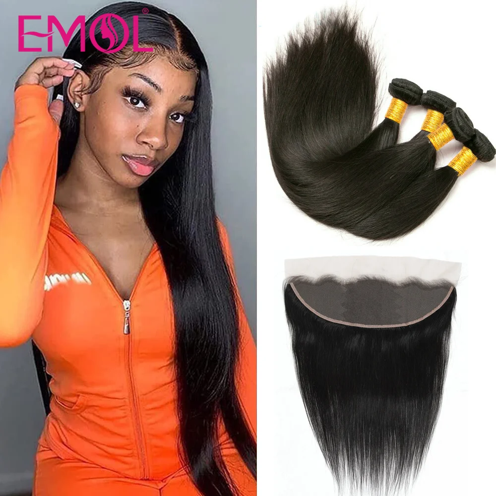 

13X4 HD кружевной фронтальный пряди перуанские прямые пучки волос с 4*4 застежкой 8-26 дюймов длинные пучки волос с кружевной застежкой