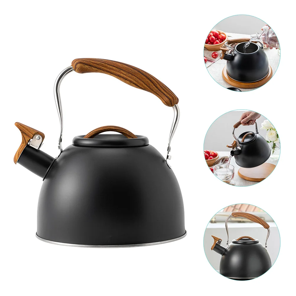 

Whistle Kettle Whistling Tea Pot Household Water Boiling Kitchen Gadget Teakettle Portable Hot