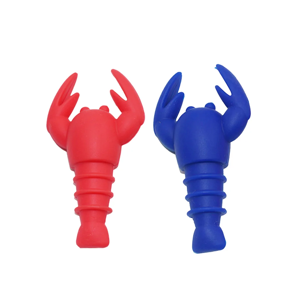 

4pcs Stopper Creative Lobster Animal Kitchen Tools Beverage Stopper Bottle Plug for Home