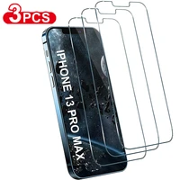 3pcs tempered glass screen protector for iphone 13 pro max 12mini 11 13pro 11pro xs x xr 7 8plus 13mini pelicula protective film