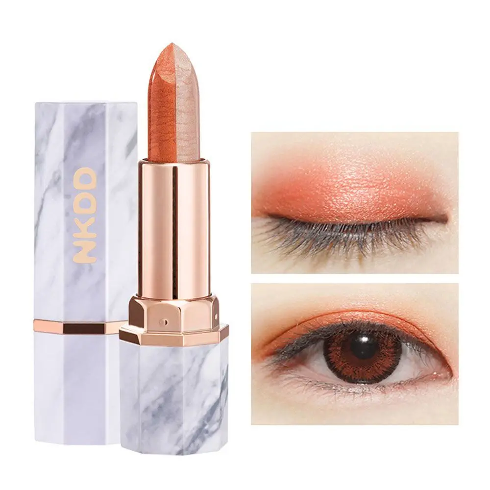 

Sweatproof Pearl Gradient Waterproof Glitter Double Colors Shimmer Upgraded Rotation Eyeshadow Stick