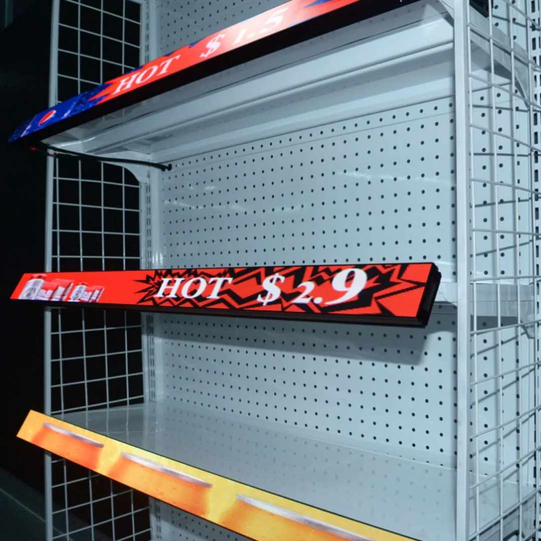 MDS Новая цифровая технология P1.25 COB Светодиодная полка дисплей Простая установка