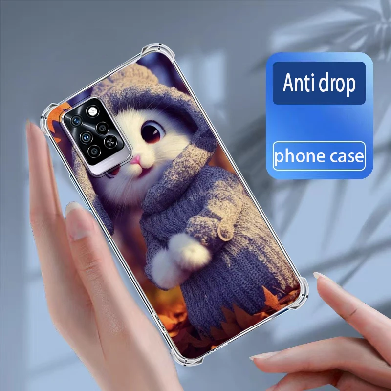 Чехлы infinix Note10 Pro/X695 мягкий силиконовый прозрачный чехол из ТПУ для телефона