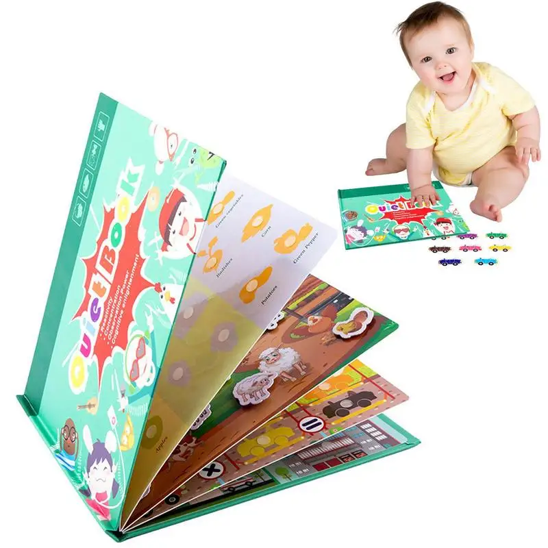 

Reusable Sticker Books Travel Busy Book For Kids Montessori Toy Preschool Learning Activities Quiet Books Fun Coloring Activity