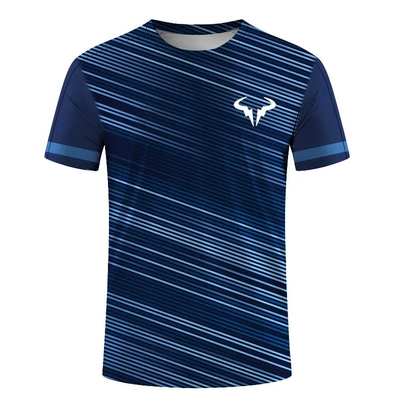 

Summer Men's Short Sleeves Mature and Stable Round Neck Casual Fashion T-shirt Large