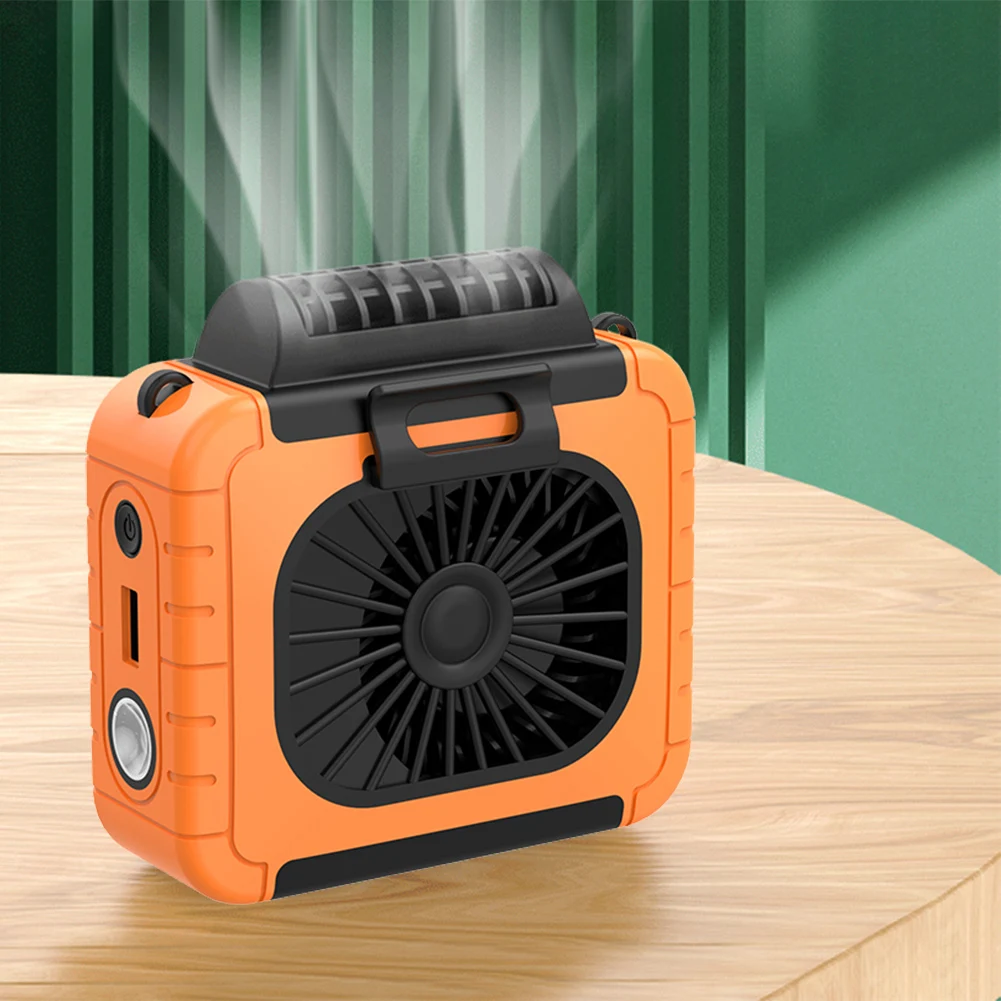 

Hanging Waist Fan Portable Mobile Air Conditioning Small Fans Wearable USB Rechargeable Multifunctional for Travel Outdoor