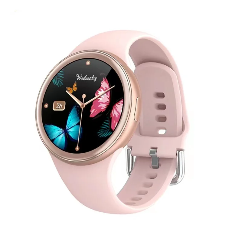 

Xiaomi Kobiety Inteligentny Zegarek Różowe Złoto Smartwatch Powiadomienie O Połączeniu Wodoodporny IP68 Niestandardowy Zegarek