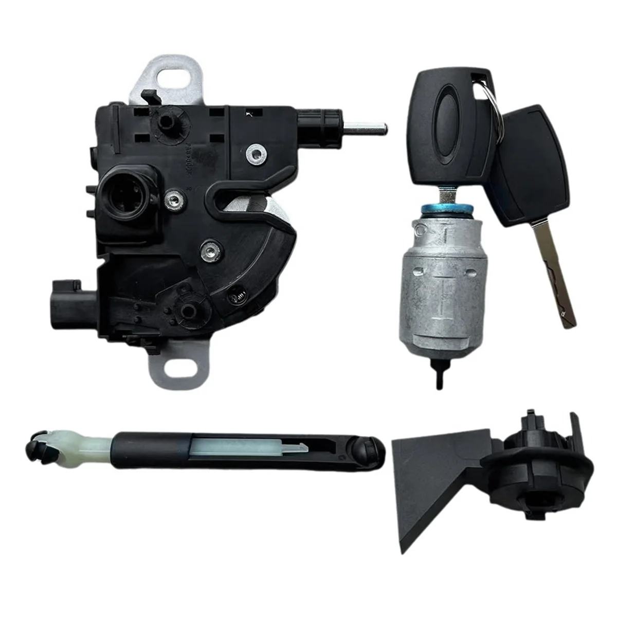 Ремкомплект замка капота автомобиля защелка с 2 ключами 4M5AA16B970 для Ford Focus MK2 2004-2012