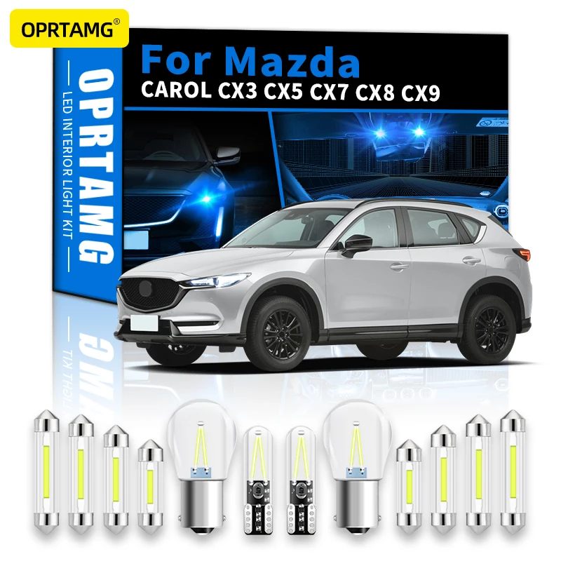 

Светодиодные внутренние фары OPRTAMG для Mazda CAROL CX3, CX5, CX7, CX8, CX9, CX 3, 5, 7, 8, 2015, 2016, 2017, 2018, 2020, 2022, автомобильные аксессуары Canbus