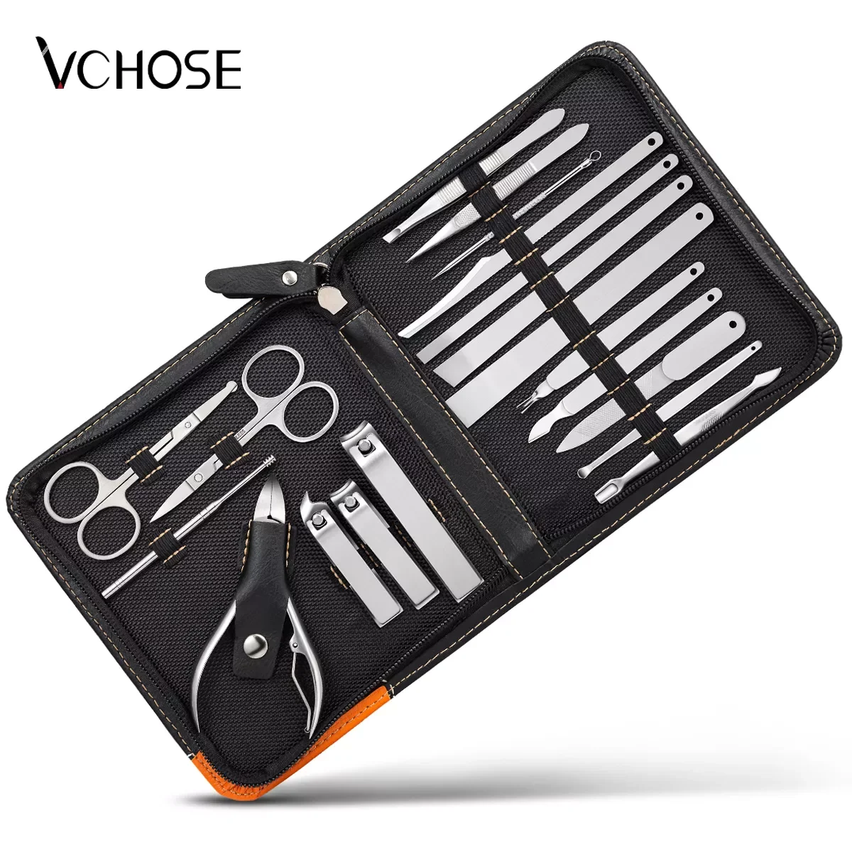 

Black Manicure Set Pedicure Pliers Sets Nail Clipper Stainless Steel Nail Scissors Ingrown Fingernail Cutter Care Tools