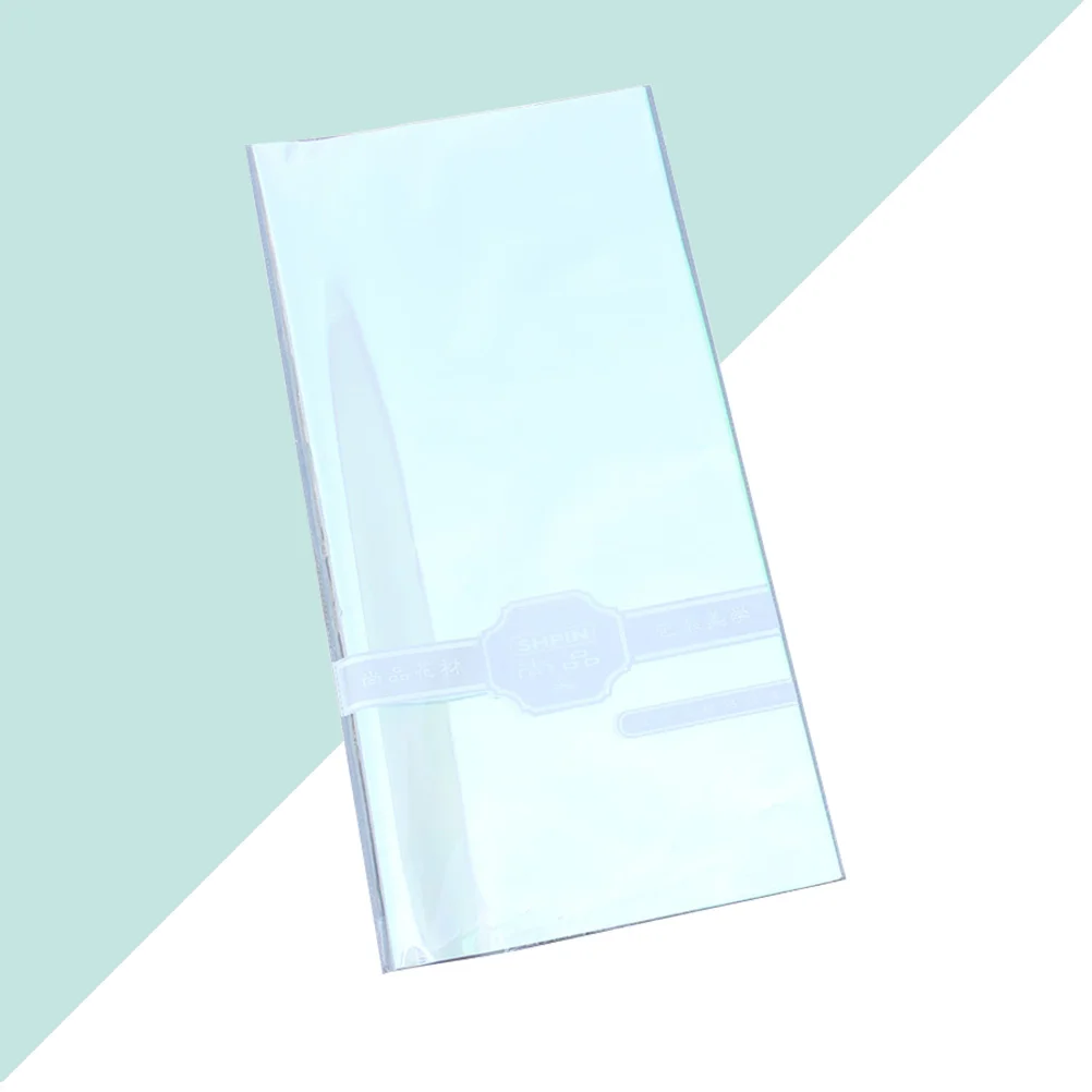 

20PCS Cellophane Iridescent Film Rainbow Glossy Clear Film Wrapping Iridescent Film Cellophane Wrap Paper Wrapping Film for